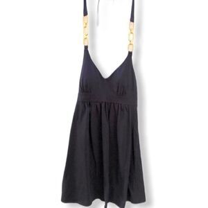 VS Bra‎ Tops Halter Swim Top With Gold Trim
